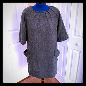 Black/gray tweed dress